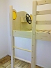 Kinderhochbett mit beweglichem Lenkrad, Front in Birke Multiplex, typenoffen